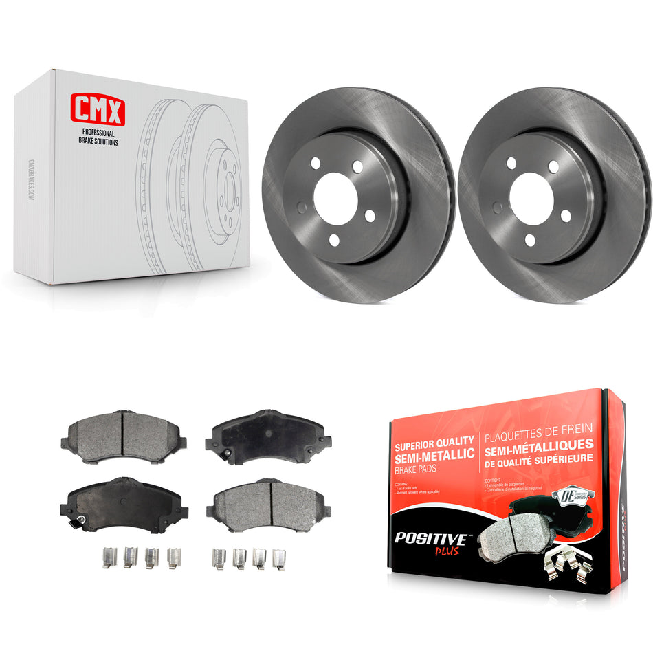 Front Disc Brake Rotors And Semi-Metallic Pads Kit For Jeep Liberty Dodge Nitro K8F-100226