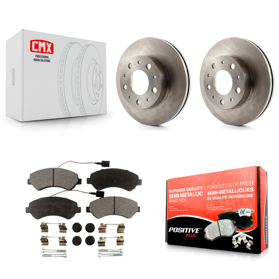 Front Disc Brake Rotors And Semi-Metallic Pads Kit For Ram ProMaster 1500 2500 3500 K8F-100241