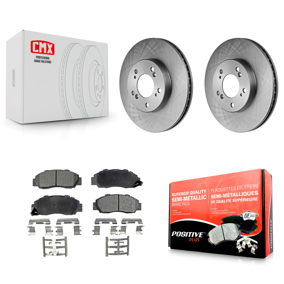 Front Disc Brake Rotors And Semi-Metallic Pads Kit For Honda CR-V Acura Integra Prelude Odyssey Legend TL RL Isuzu Oasis K8F-100246