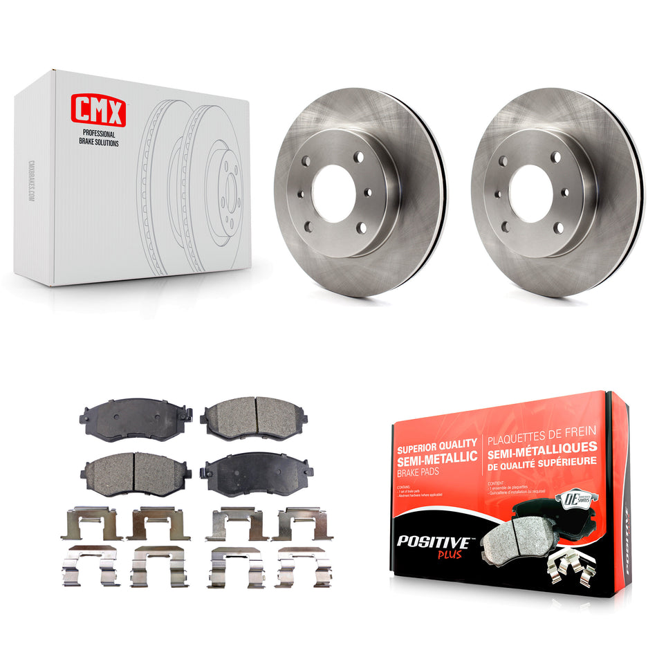 Front Disc Brake Rotors And Semi-Metallic Pads Kit For Nissan Sentra 240SX Stanza Infiniti G20 Axxess INFINITI K8F-100250