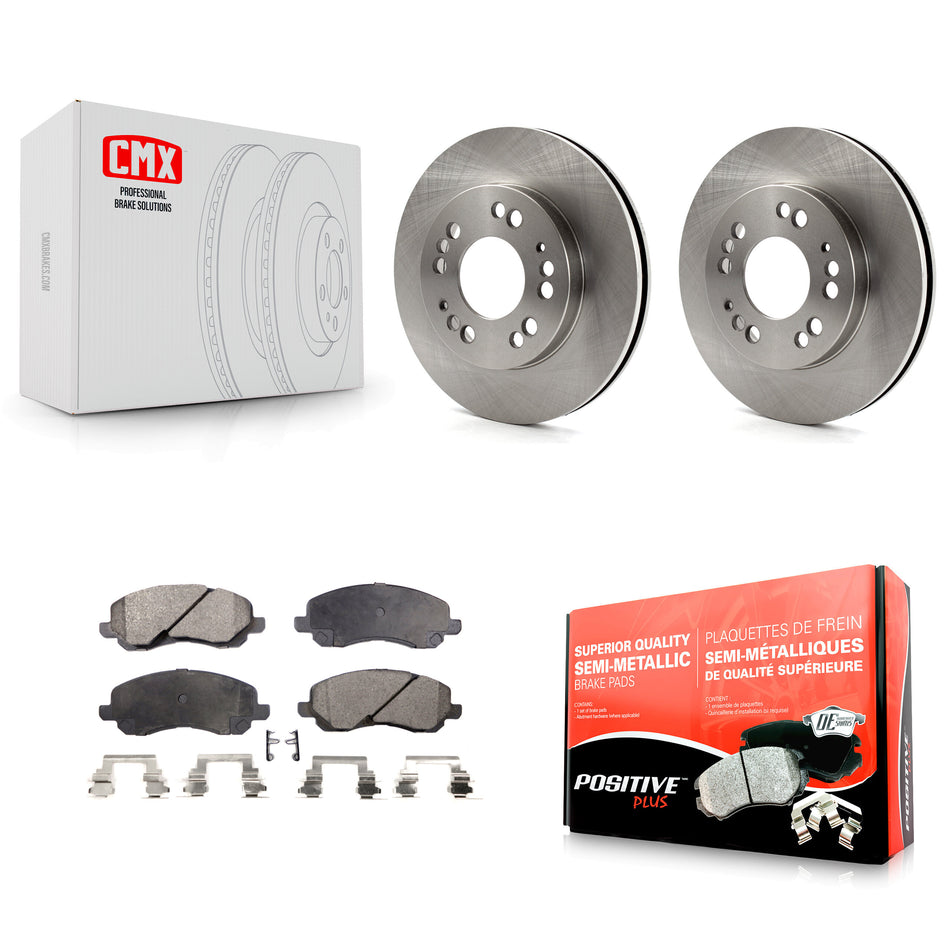 Front Disc Brake Rotors And Semi-Metallic Pads Kit For 2001-2001 Mitsubishi Eclipse Galant From 06/01 2.4L K8F-100265