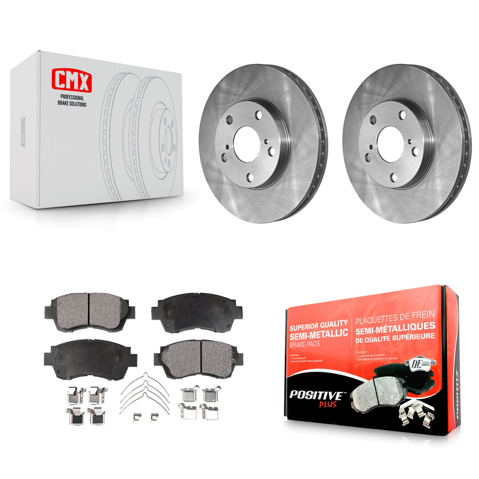 Front Disc Brake Rotors And Semi-Metallic Pads Kit For Toyota Camry Sienna Avalon Lexus ES300 K8F-100267
