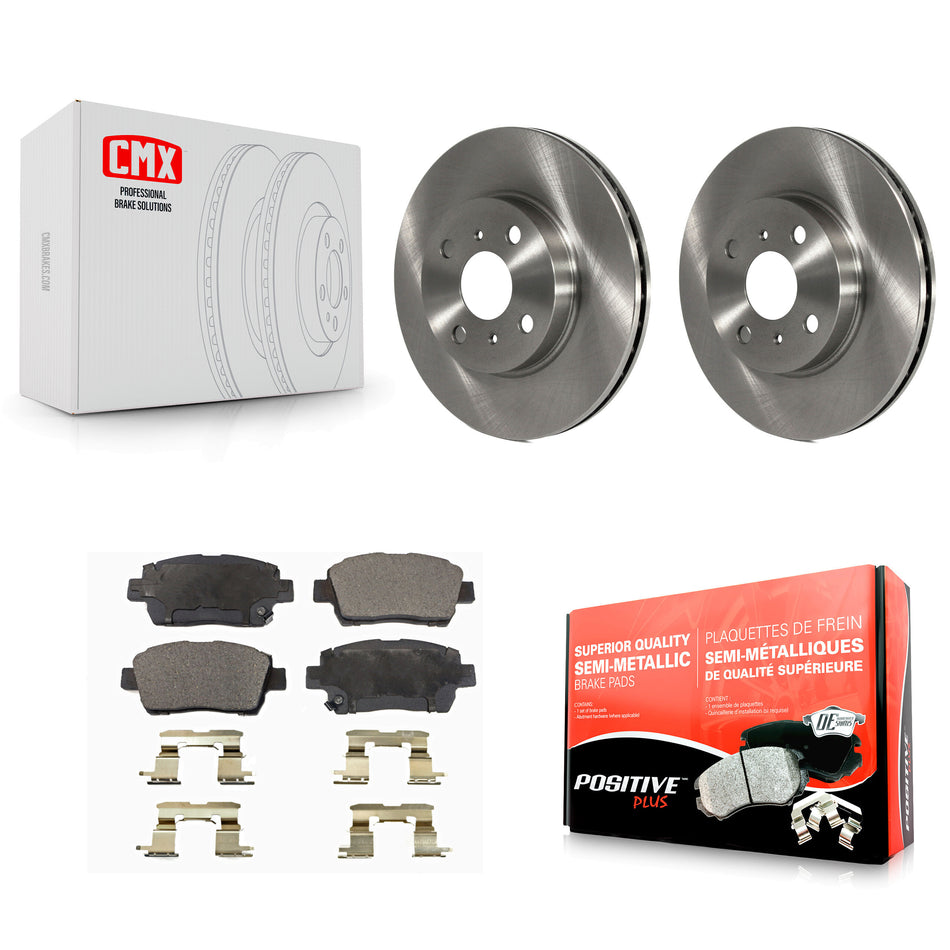 Front Disc Brake Rotors And Semi-Metallic Pads Kit For 2001-2003 Toyota Prius K8F-100276