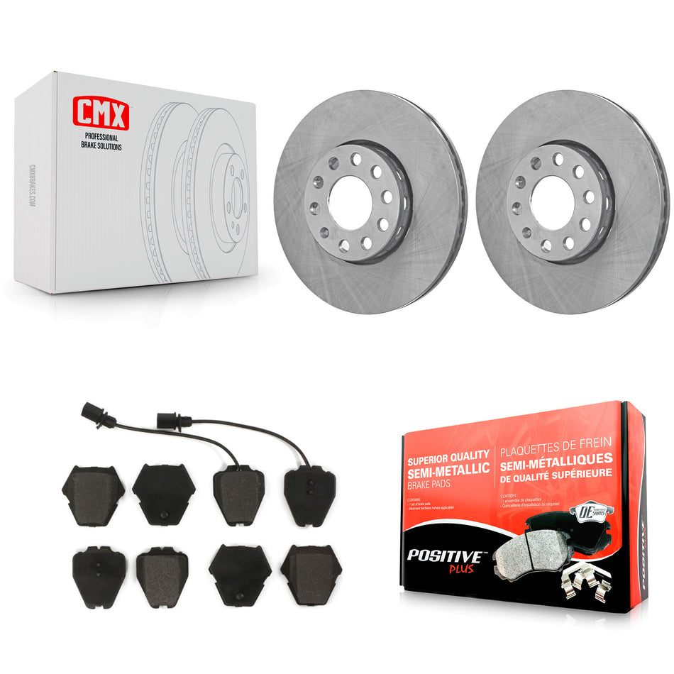 Front Disc Brake Rotors And Semi-Metallic Pads Kit For Volkswagen Passat Audi A4 Quattro K8F-100282