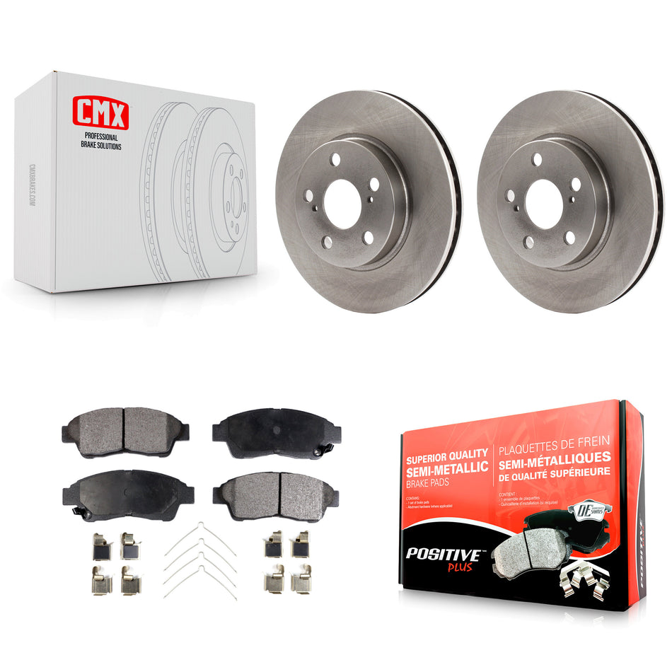 Front Disc Brake Rotors And Semi-Metallic Pads Kit For 1994-1997 Toyota Celica ST K8F-100285