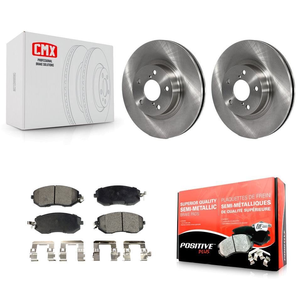 Front Disc Brake Rotors And Semi-Metallic Pads Kit For Subaru Impreza Scion FR-S BRZ K8F-100292
