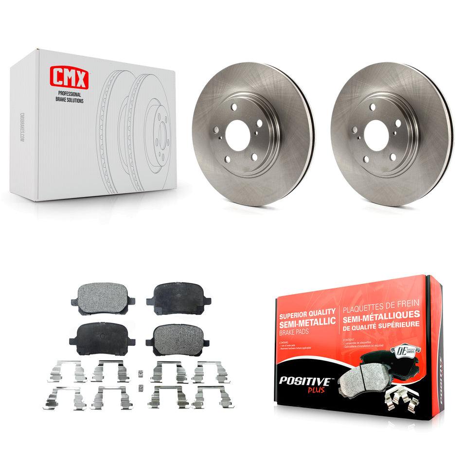 Front Disc Brake Rotors And Semi-Metallic Pads Kit For 1999-2001 Lexus RX300 K8F-100324