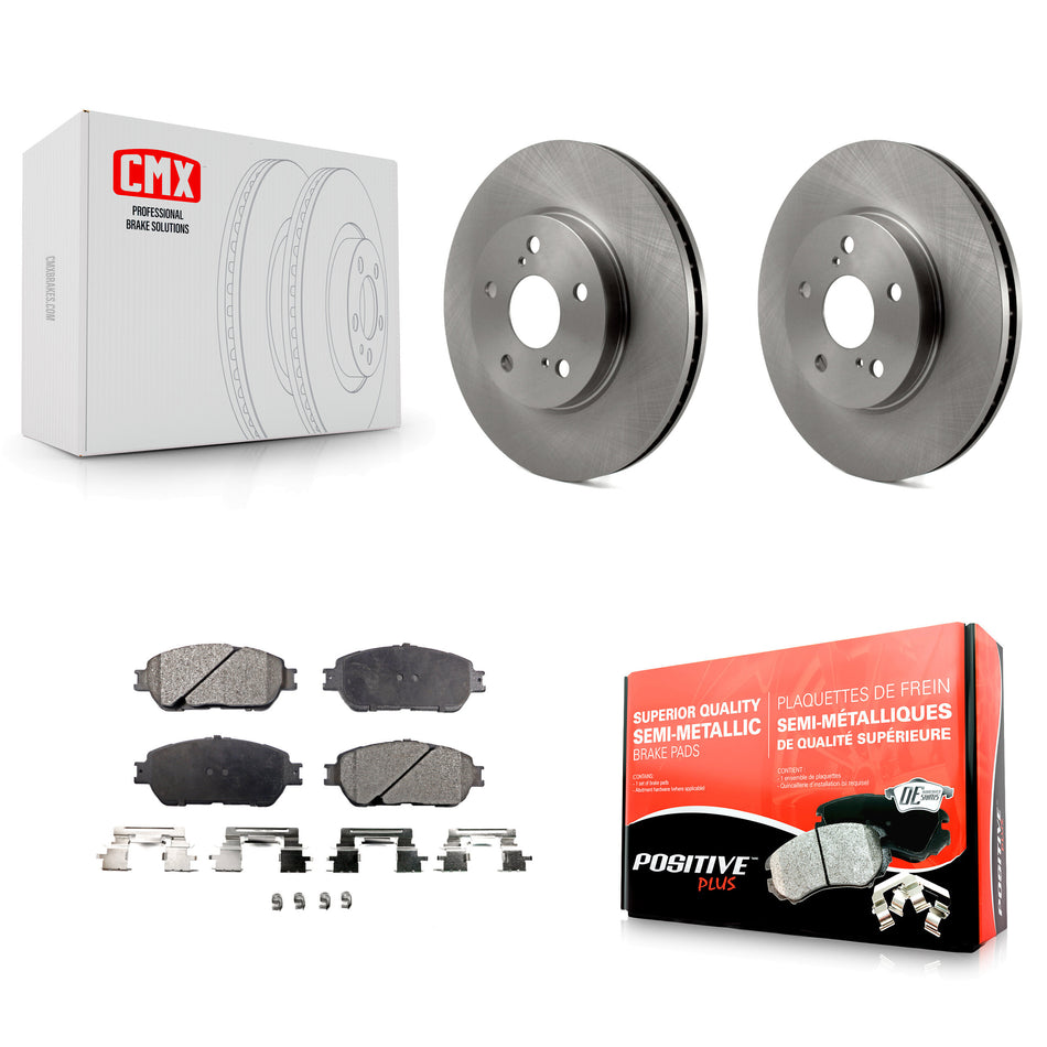 Front Disc Brake Rotors And Semi-Metallic Pads Kit For Toyota Sienna Camry Avalon Solara Lexus ES300 K8F-100361