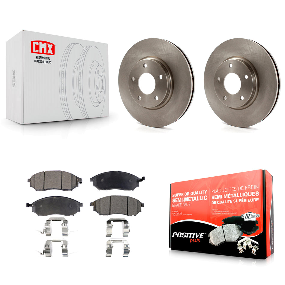 Front Disc Brake Rotors And Semi-Metallic Pads Kit For Infiniti Q45 M45 INFINITI K8F-100381