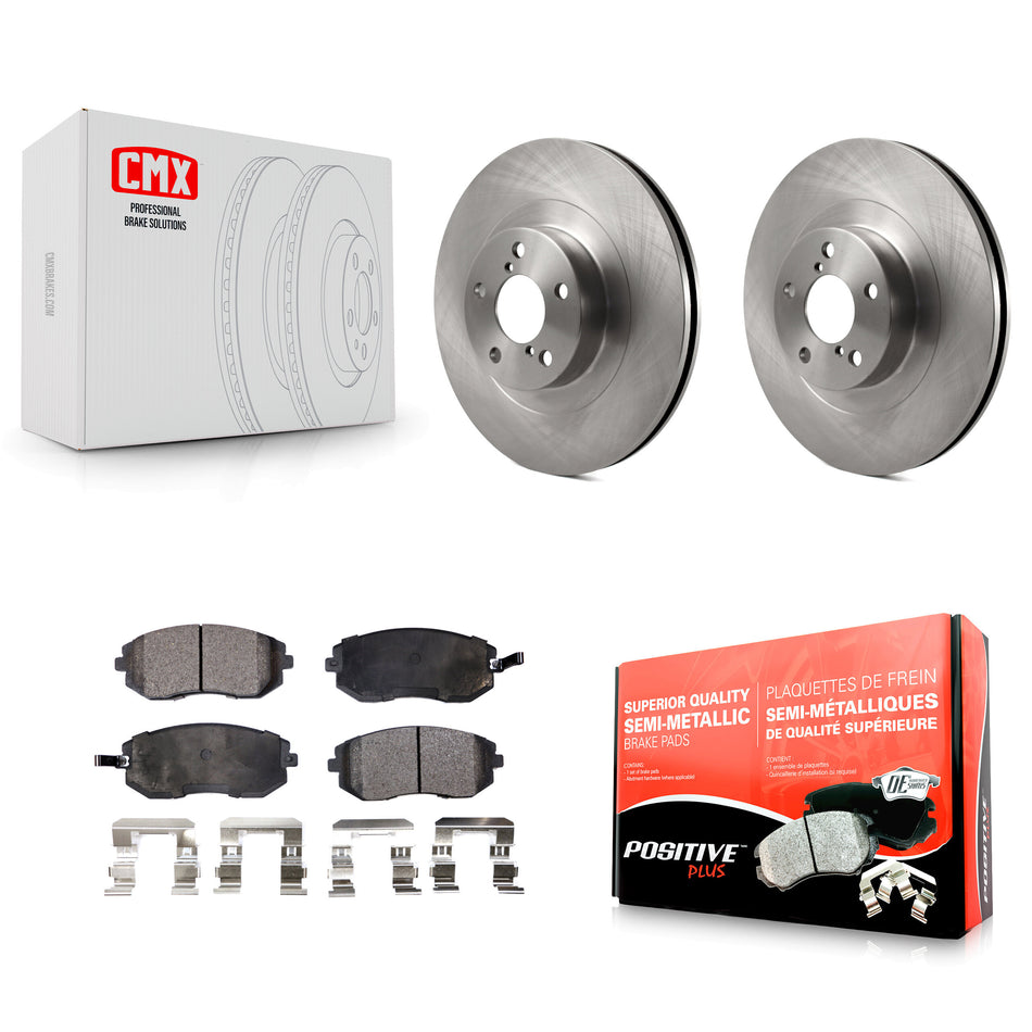 Front Disc Brake Rotors And Semi-Metallic Pads Kit For Subaru Forester Outback Impreza Legacy Baja Saab 9-2X K8F-100387