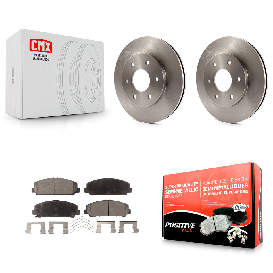 Front Disc Brake Rotors And Semi-Metallic Pads Kit For 2007 INFINITI QX56 With 320mm Diameter Rotor To 03 07 K8F-100394