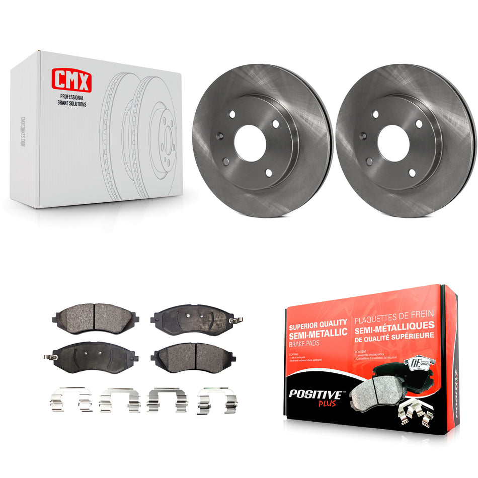 Front Disc Brake Rotors And Semi-Metallic Pads Kit For Suzuki Forenza Reno Chevrolet Optra K8F-100422