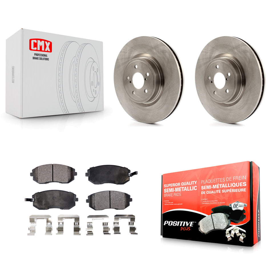 Front Disc Brake Rotors And Semi-Metallic Pads Kit For Subaru Legacy K8F-100428