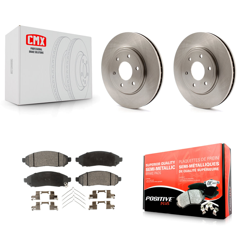 Front Disc Brake Rotors And Semi-Metallic Pads Kit For Nissan Frontier Suzuki Equator 2.5L K8F-100429