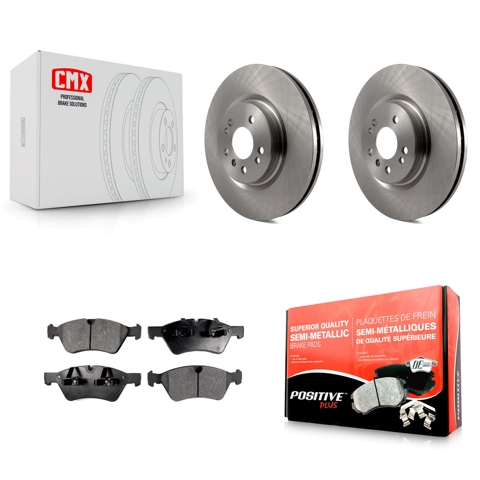 Front Disc Brake Rotors And Semi-Metallic Pads Kit For Mercedes-Benz ML350 R350 ML500 ML320 R500 R320 ML450 K8F-100444