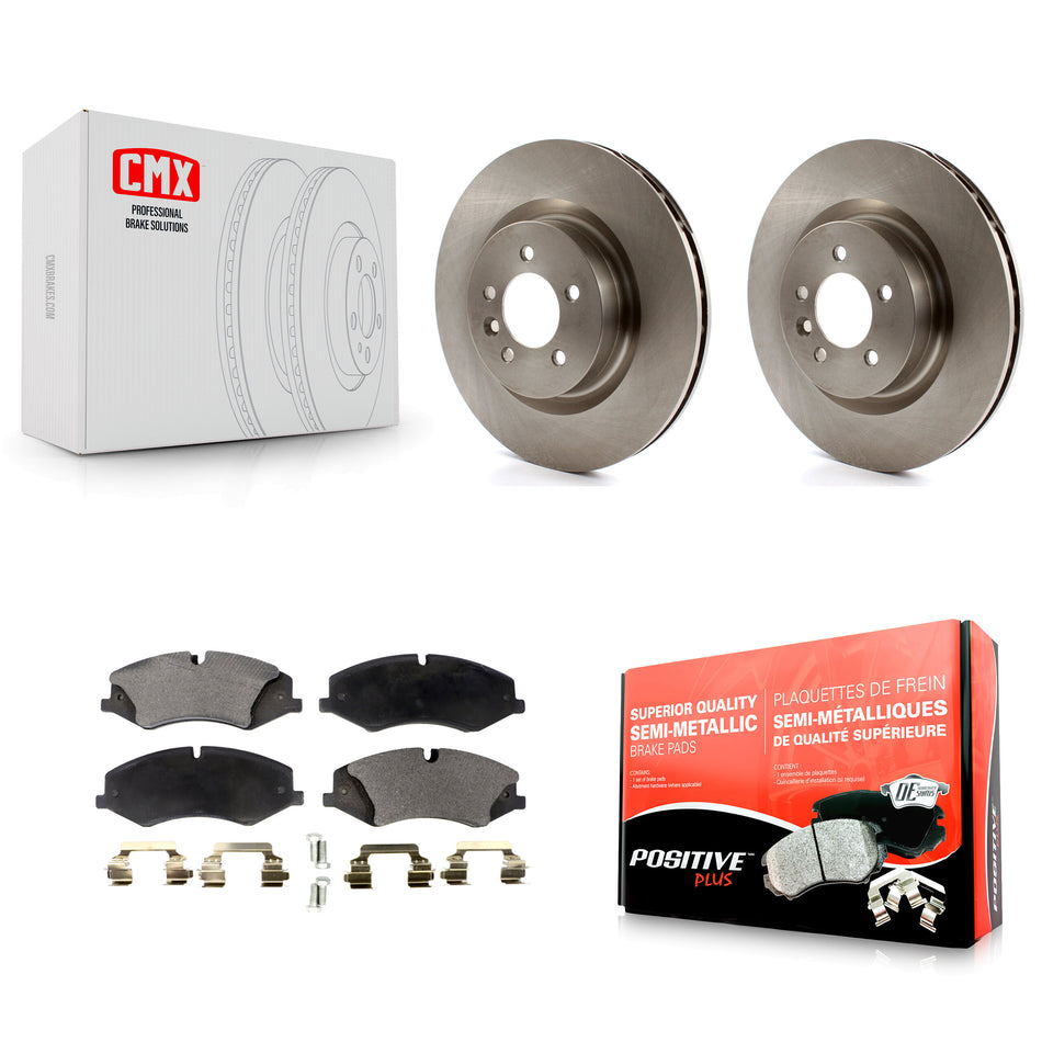 Front Disc Brake Rotors And Semi-Metallic Pads Kit For Land Rover Range Sport LR4 Discovery K8F-100487