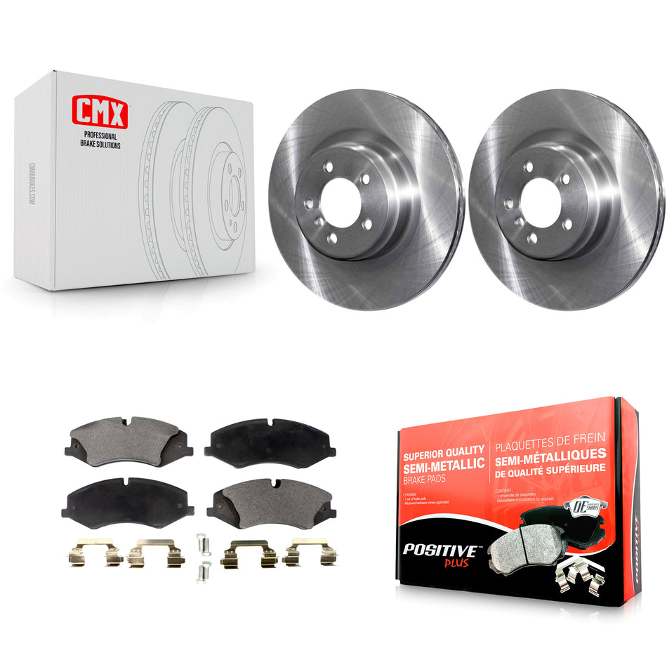 Front Disc Brake Rotors And Semi-Metallic Pads Kit For 2010-2012 Land Rover Range Naturally Aspirated K8F-100490