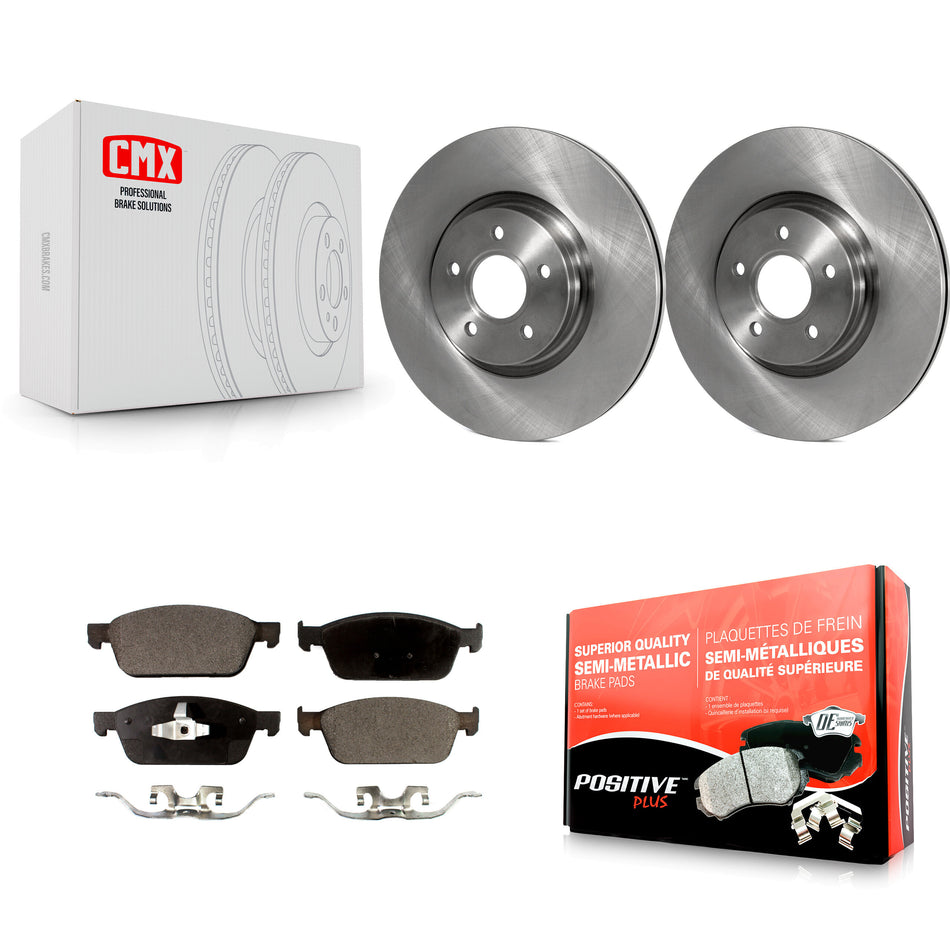 Front Disc Brake Rotors And Semi-Metallic Pads Kit For Ford Focus ST K8F-100495