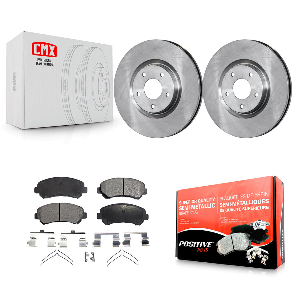 Front Disc Brake Rotors And Semi-Metallic Pads Kit For Nissan Sentra Juke K8F-100519