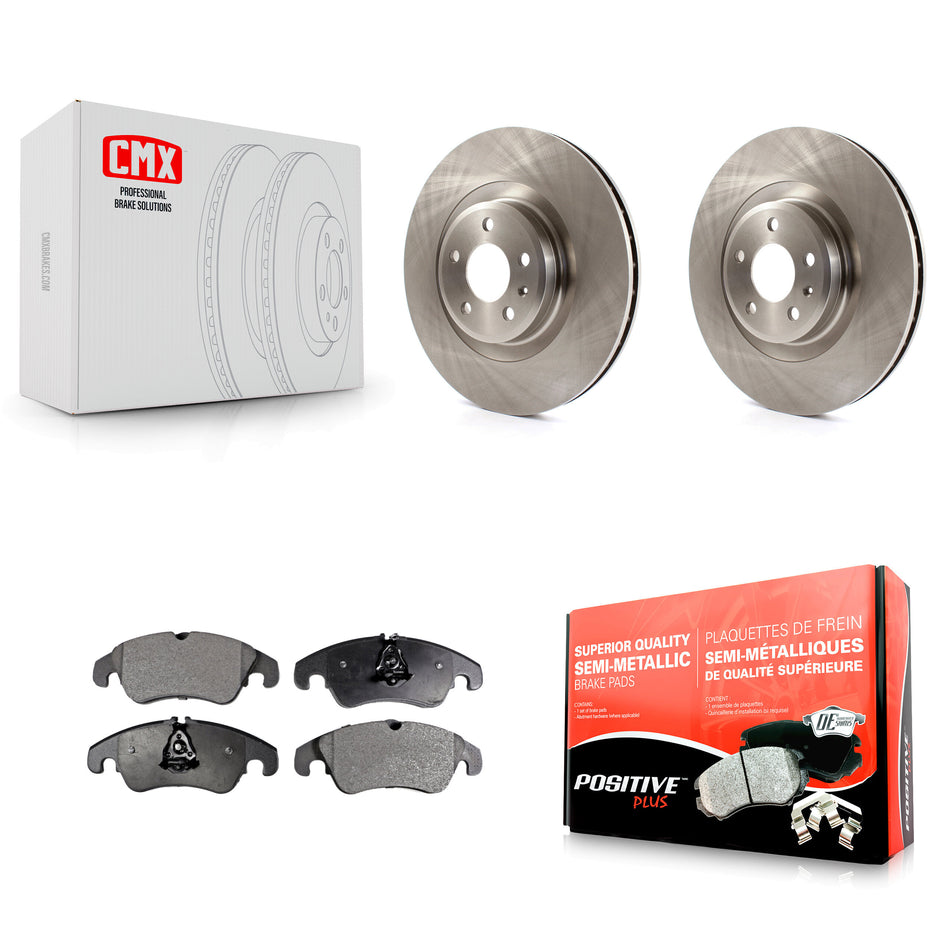 Front Disc Brake Rotors And Semi-Metallic Pads Kit For Audi Q5 A6 Quattro S5 S4 A7 A5 A4 K8F-100537