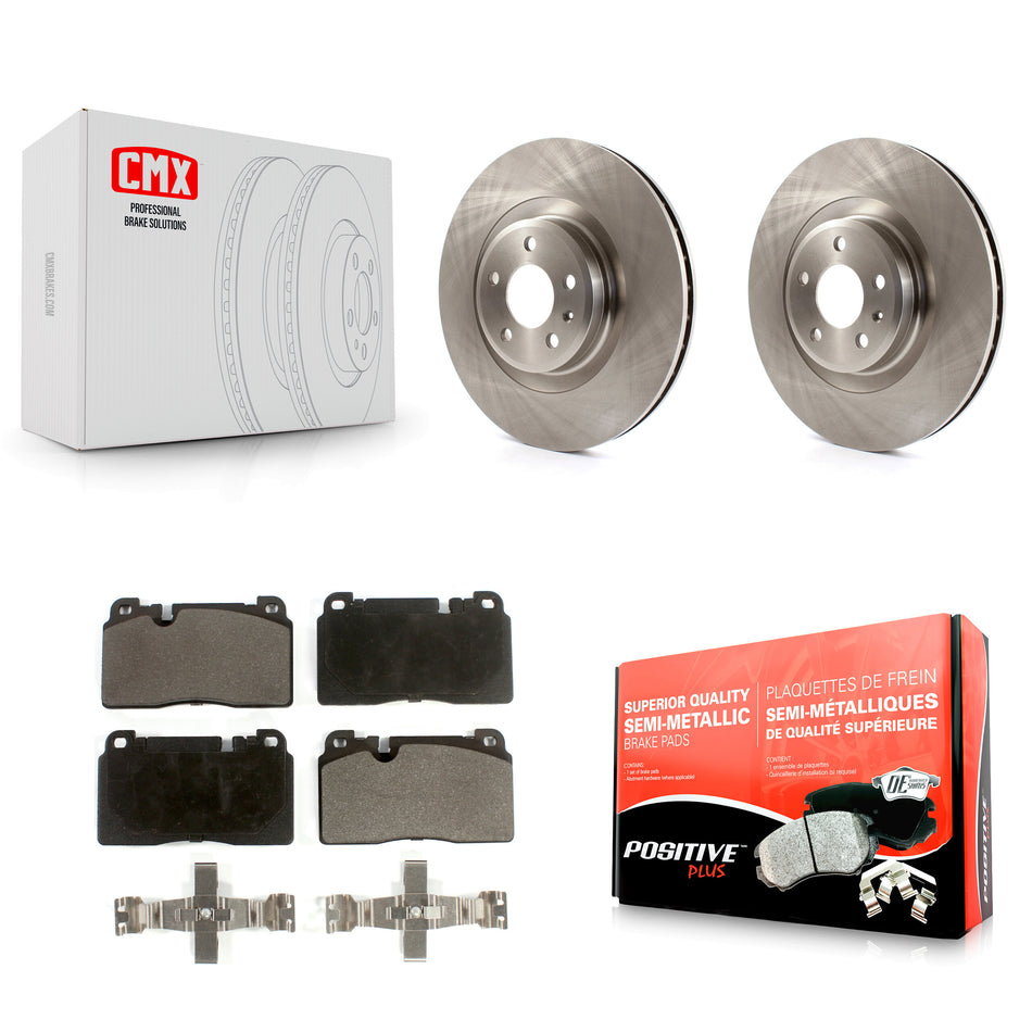 Front Disc Brake Rotors And Semi-Metallic Pads Kit For Audi Q5 K8F-100538