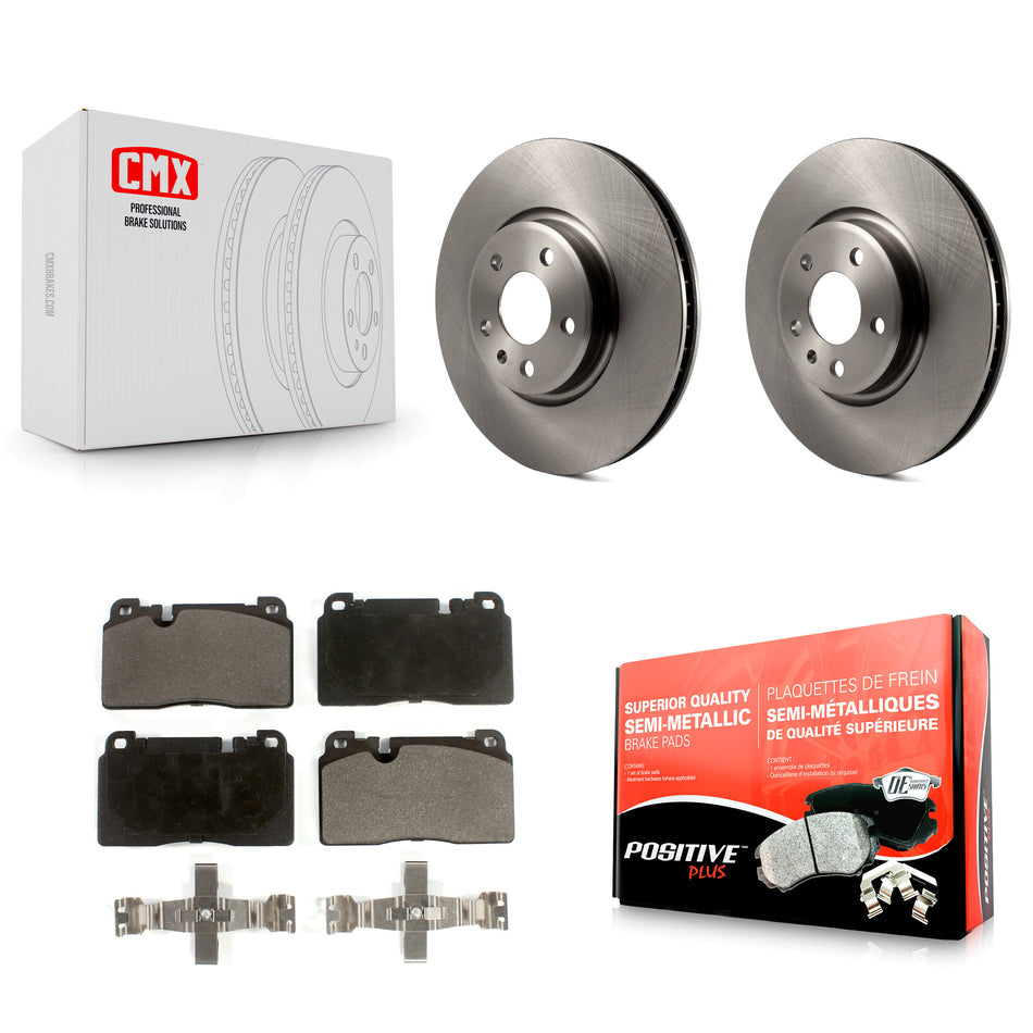 Front Disc Brake Rotors And Semi-Metallic Pads Kit For Audi Q5 K8F-100588