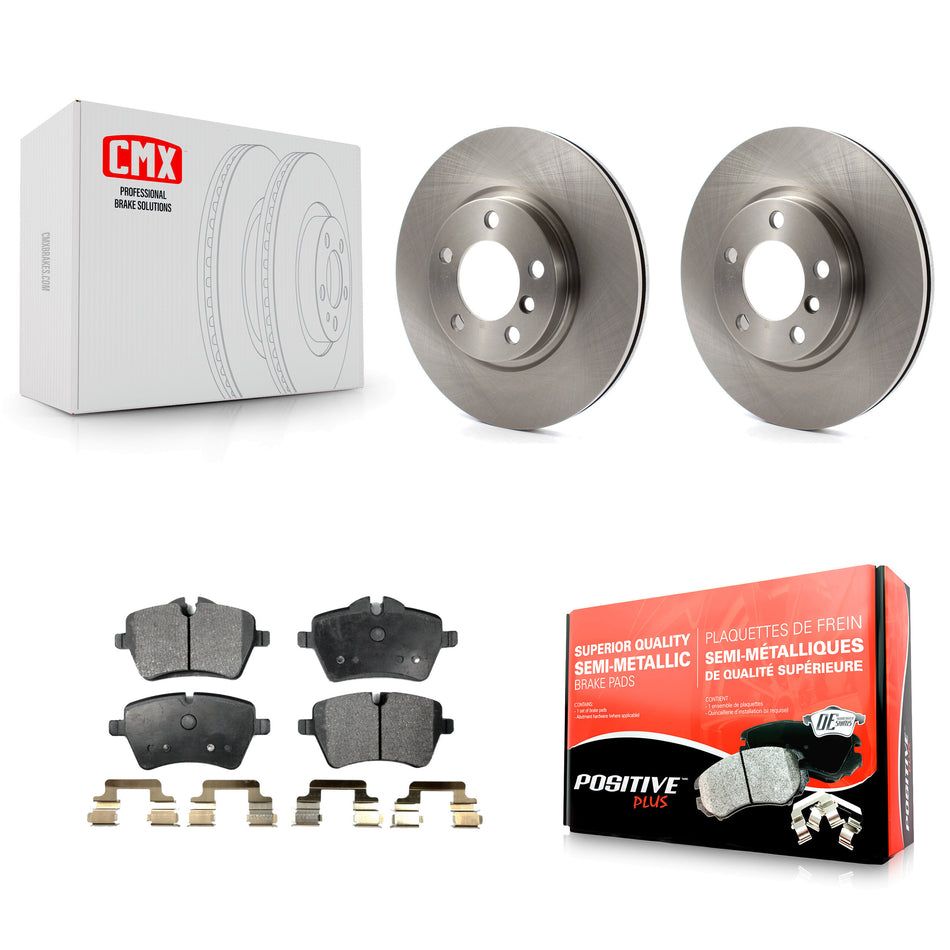 Front Disc Brake Rotors And Semi-Metallic Pads Kit For Mini Cooper Countryman Paceman K8F-100594