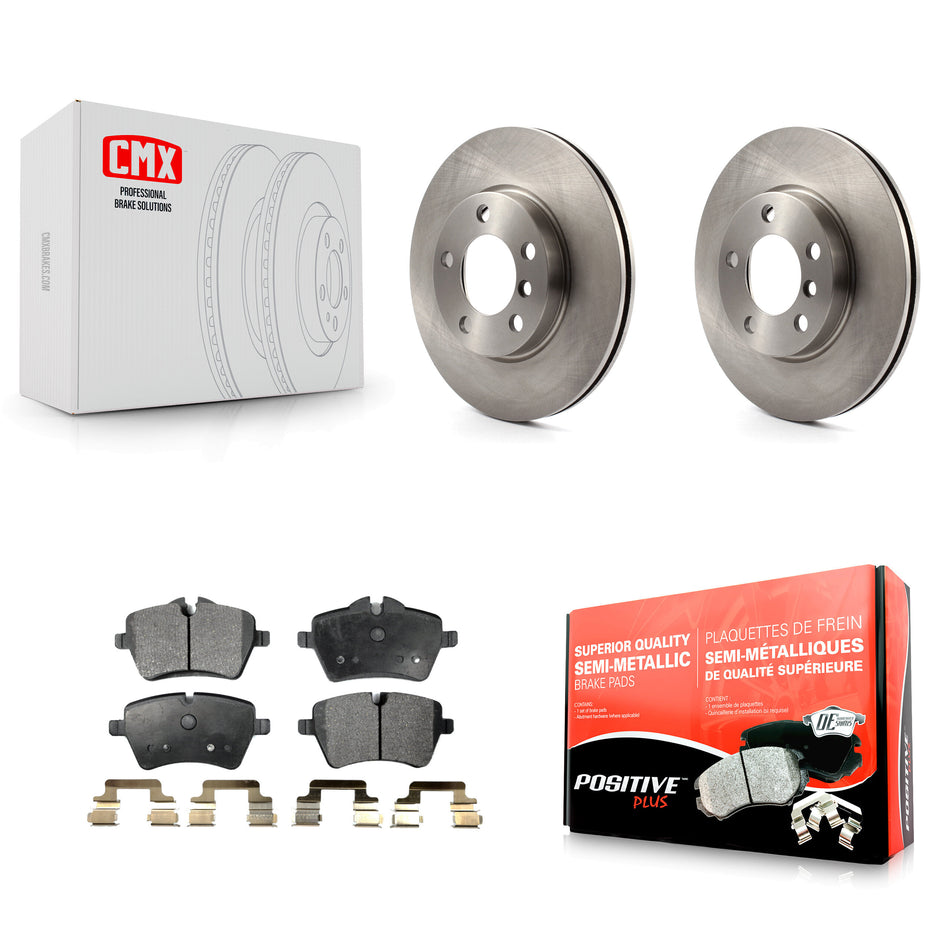 Front Disc Brake Rotors And Semi-Metallic Pads Kit For Mini Cooper Countryman Paceman K8F-100595