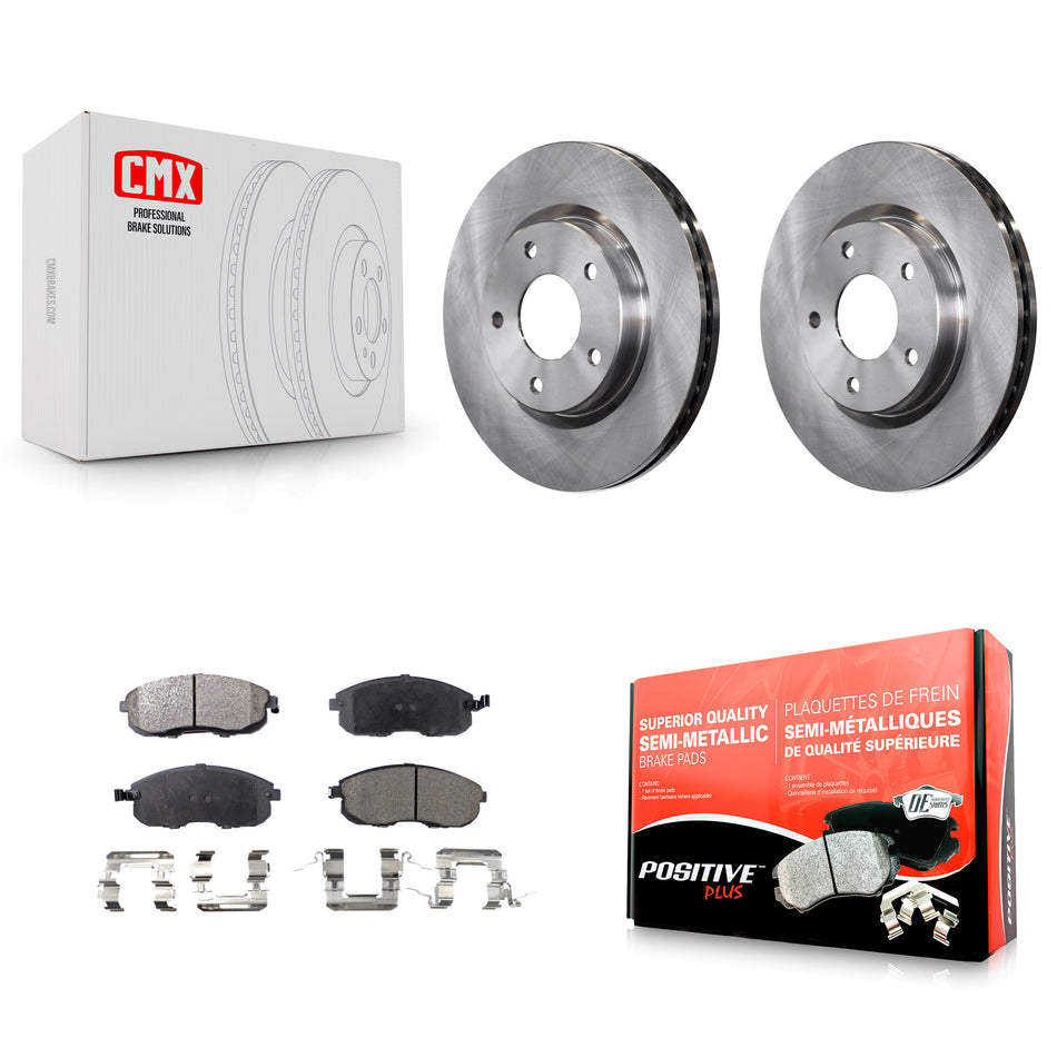 Front Disc Brake Rotors And Semi-Metallic Pads Kit For Nissan Sentra K8F-100626