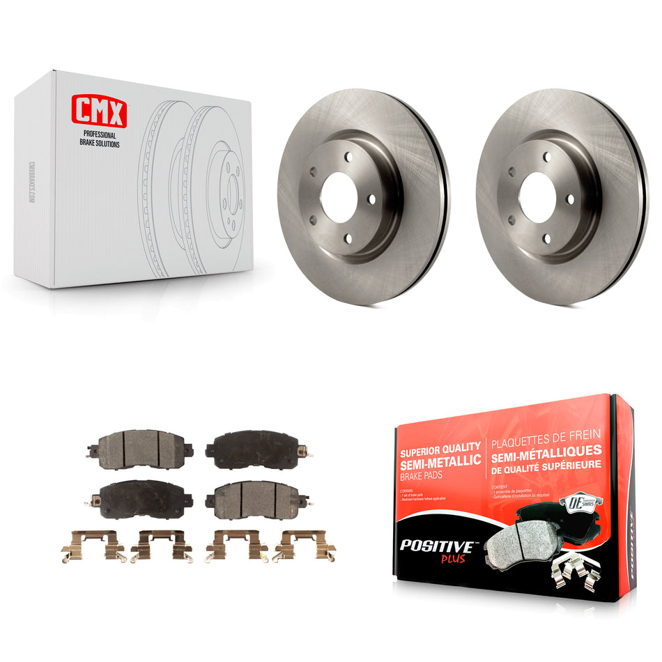 Front Disc Brake Rotors And Semi-Metallic Pads Kit For Nissan Altima K8F-100635