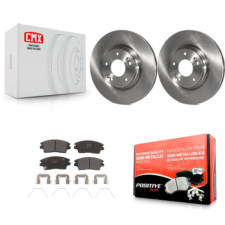 Front Disc Brake Rotors And Semi-Metallic Pads Kit For Hyundai Elantra Tucson Kia Sportage K8F-100641