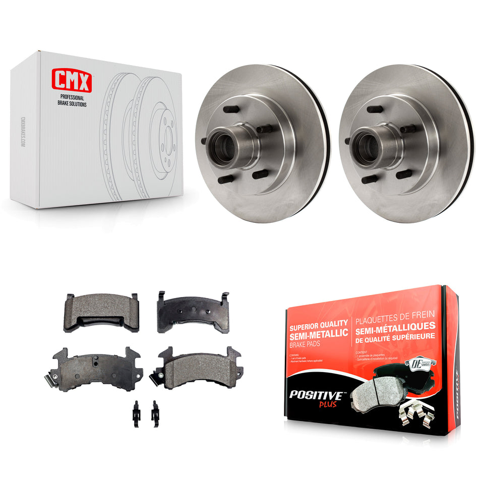 Front Disc Brake Rotors Hub Assembly And Semi-Metallic Pads Kit For Chevrolet S10 GMC Sonoma Blazer Jimmy Isuzu Hombre S15 K8F-100663