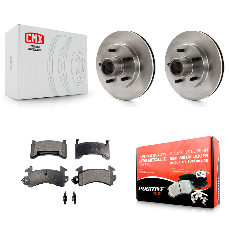 Front Disc Brake Rotors Hub Assembly And Semi-Metallic Pads Kit For Chevrolet S10 GMC Sonoma Blazer Jimmy Isuzu Hombre S15 K8F-100663