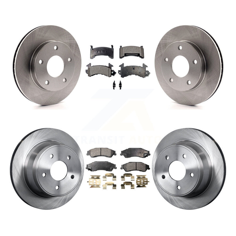 Front Rear Disc Brake Rotors And Semi-Metallic Pads Kit For 1997-1997 Chevrolet S10 GMC Sonoma 4WD K8F-100712