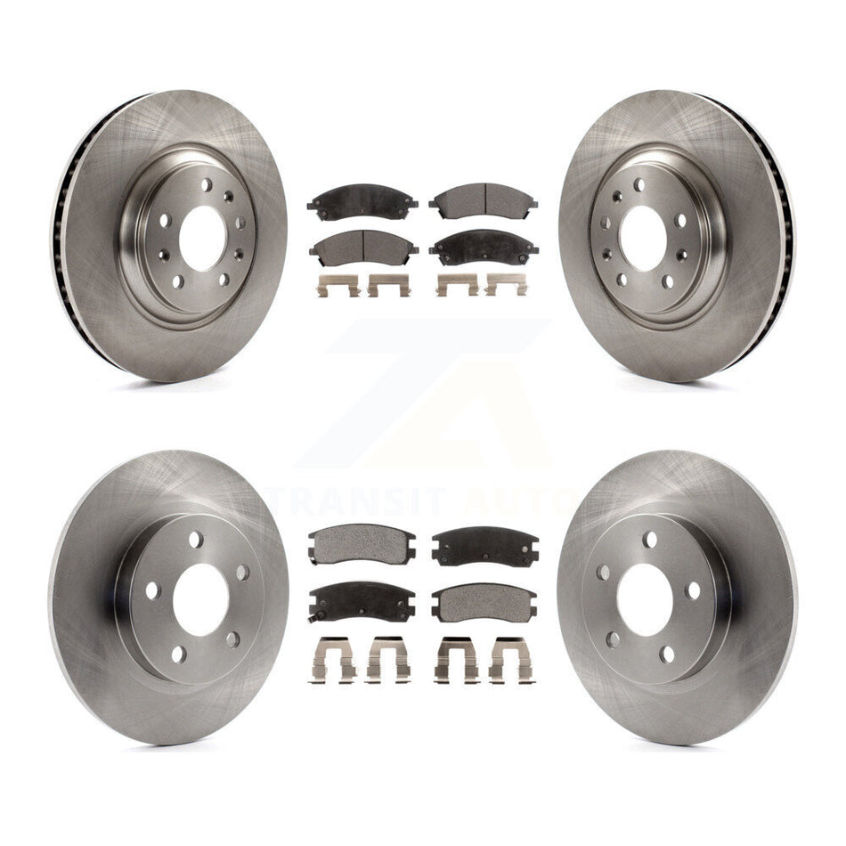 Front Rear Disc Brake Rotors And Semi-Metallic Pads Kit For 2004 Pontiac Bonneville GXP K8F-100770
