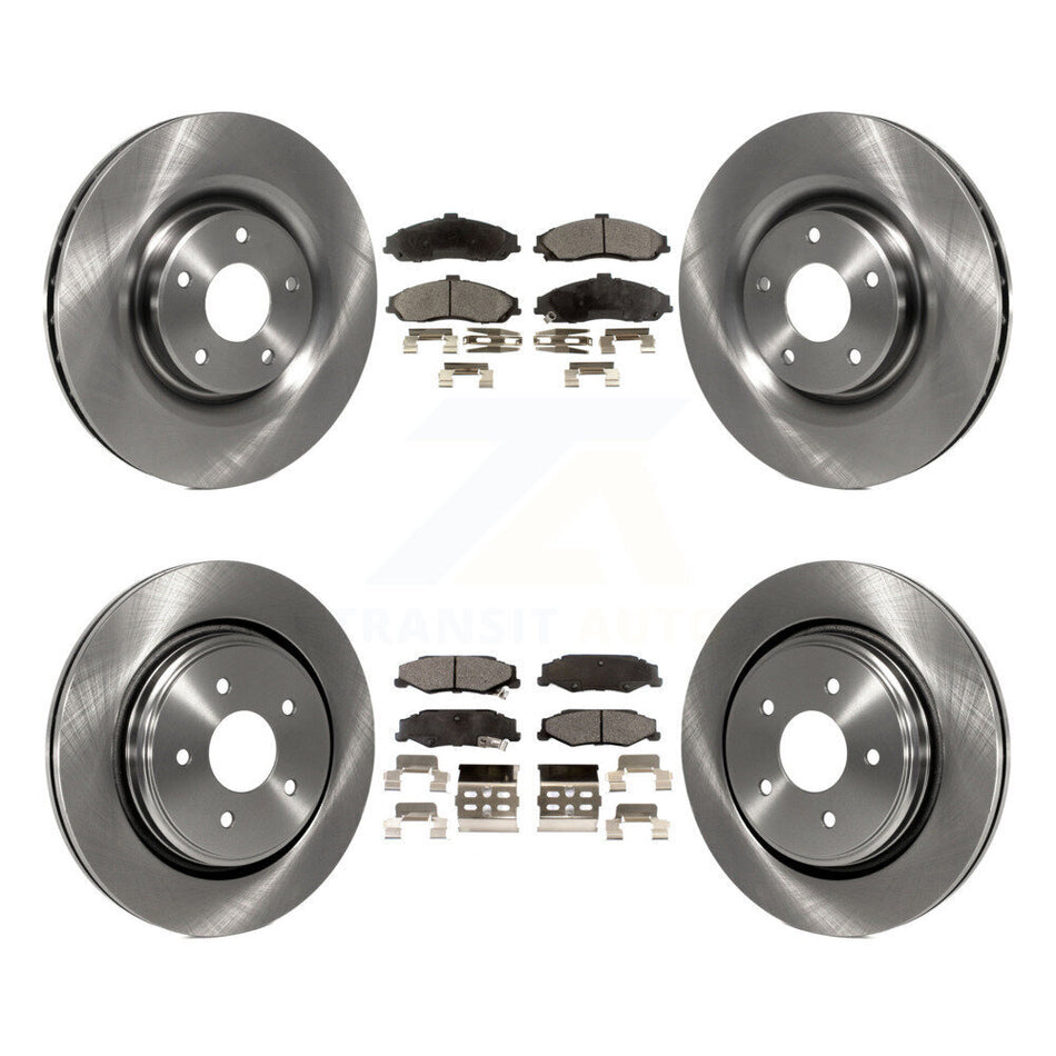 Front Rear Disc Brake Rotors And Semi-Metallic Pads Kit For Chevrolet Corvette Cadillac XLR K8F-100781