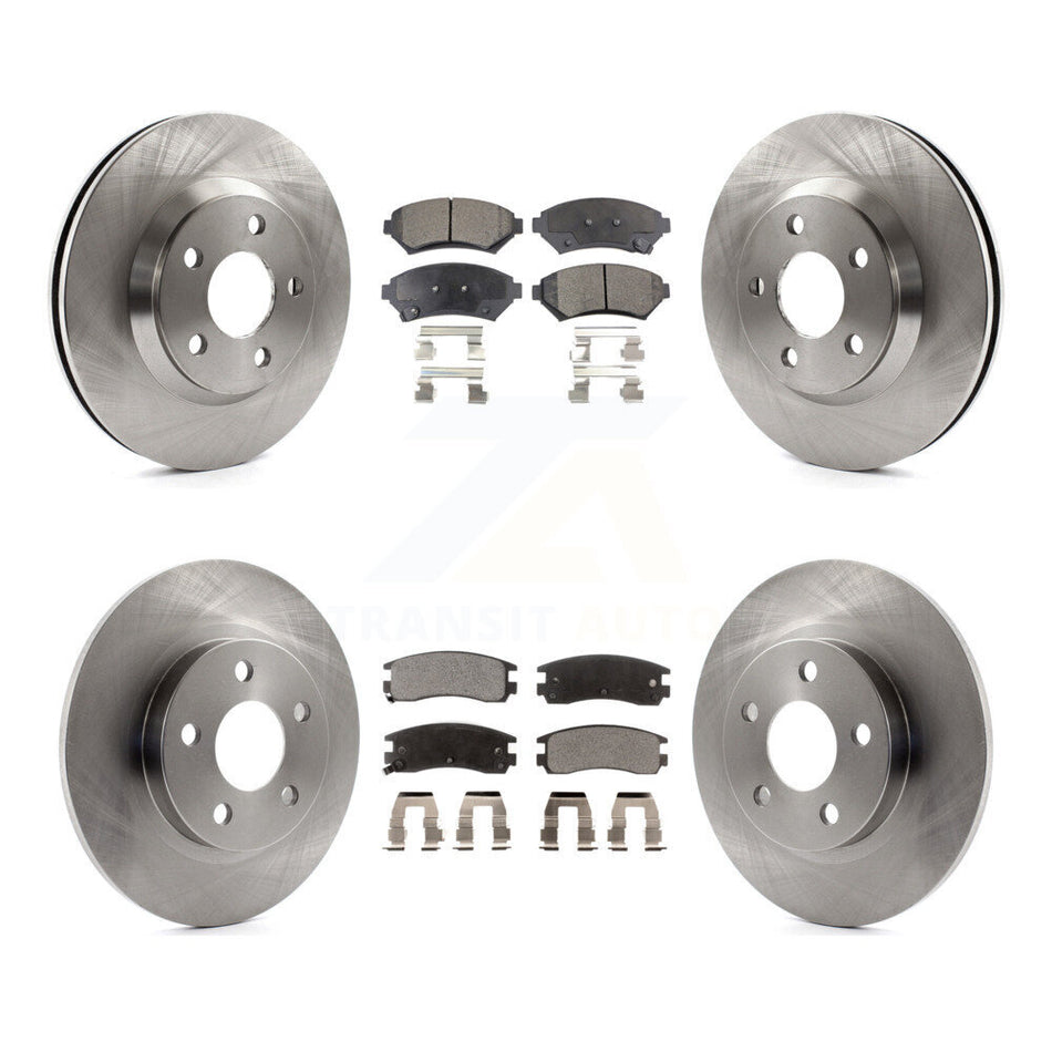 Front Rear Disc Brake Rotors And Semi-Metallic Pads Kit For 2005-2005 Cadillac DeVille Buick Park Avenue K8F-100794