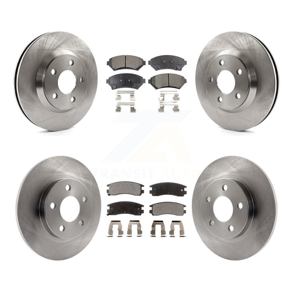Front Rear Disc Brake Rotors And Semi-Metallic Pads Kit For 2005-2005 Cadillac DeVille Buick Park Avenue K8F-100794