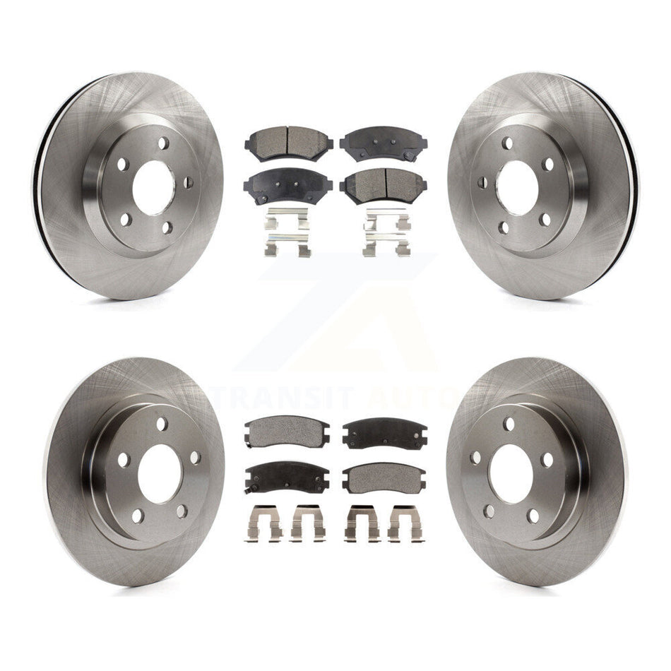 Front Rear Disc Brake Rotors And Semi-Metallic Pads Kit For 2005-2005 Buick LeSabre Pontiac Bonneville Park Avenue K8F-100795