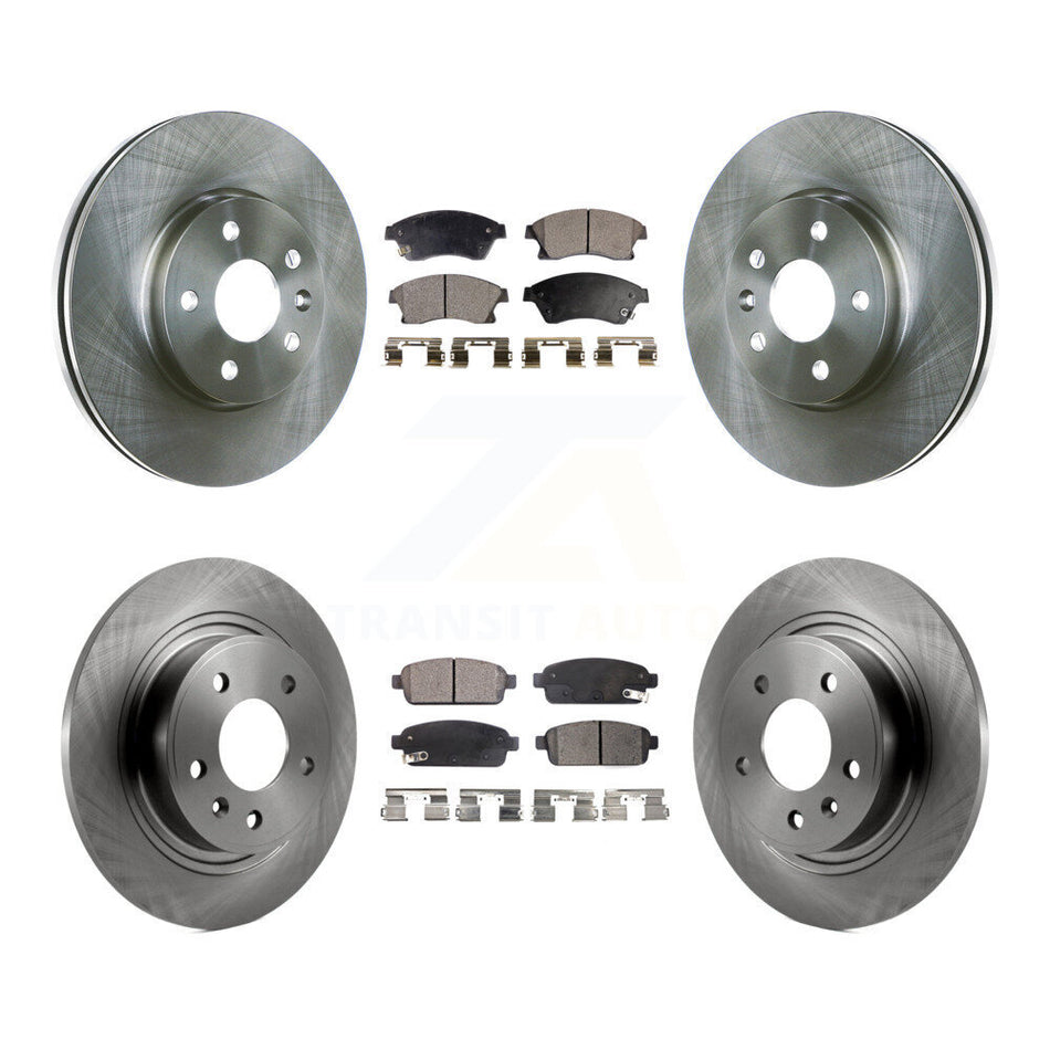 Front Rear Disc Brake Rotors And Semi-Metallic Pads Kit For 2013 Chevrolet Cruze With 292mm Diameter Rotor K8F-100824