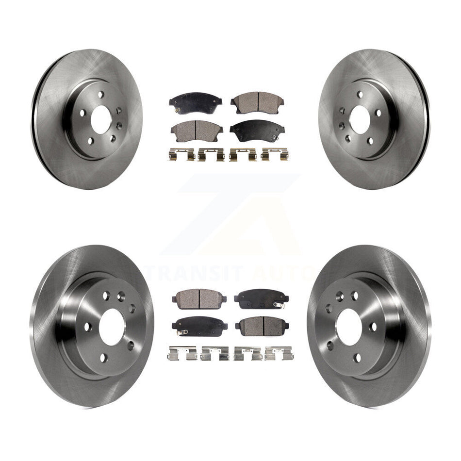 Front Rear Disc Brake Rotors And Semi-Metallic Pads Kit For Chevrolet Buick Encore Trax Sonic K8F-100833