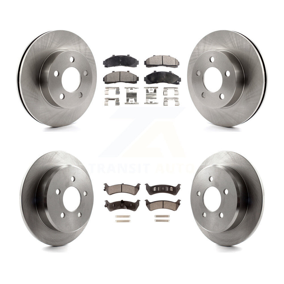 Front Rear Disc Brake Rotors And Semi-Metallic Pads Kit For Ford Ranger Explorer Mercury Mountaineer K8F-100841