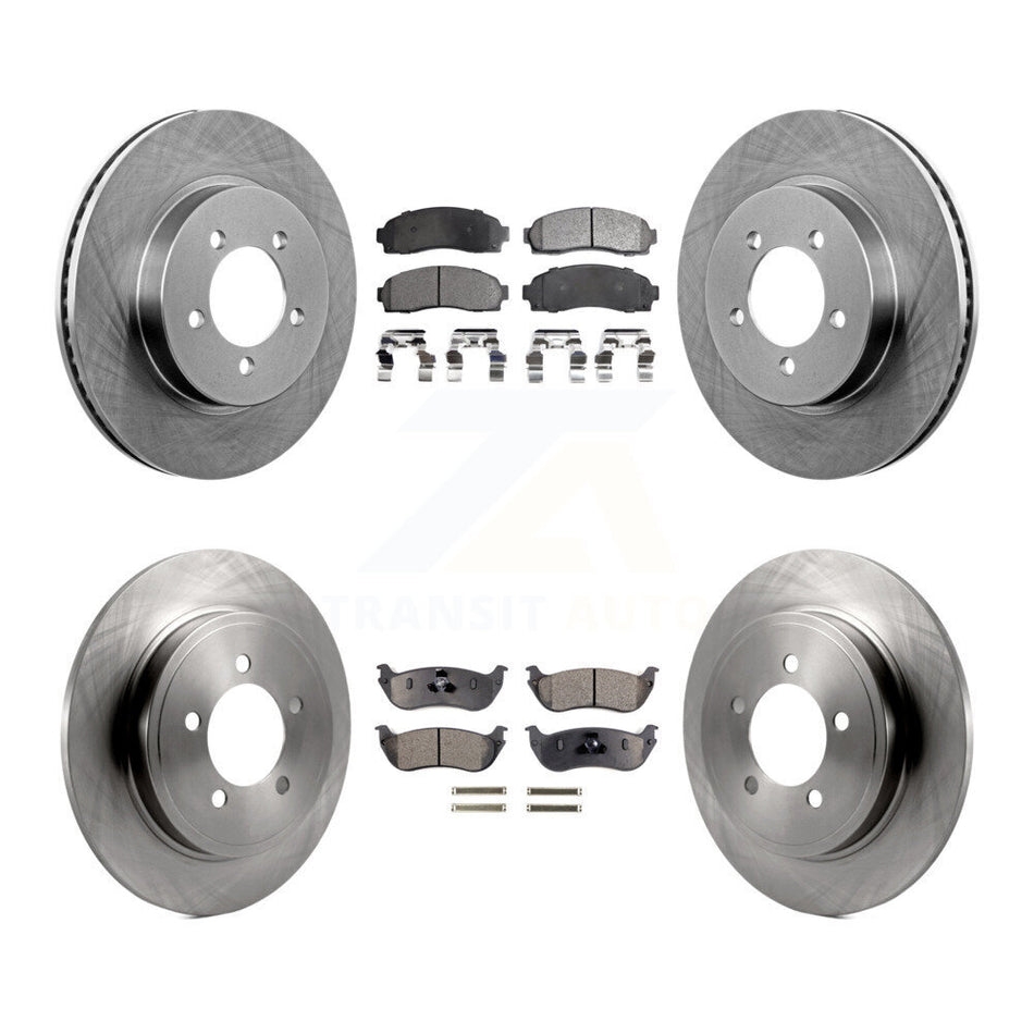 Front Rear Disc Brake Rotors And Semi-Metallic Pads Kit For Ford Explorer Mercury Mountaineer K8F-100854