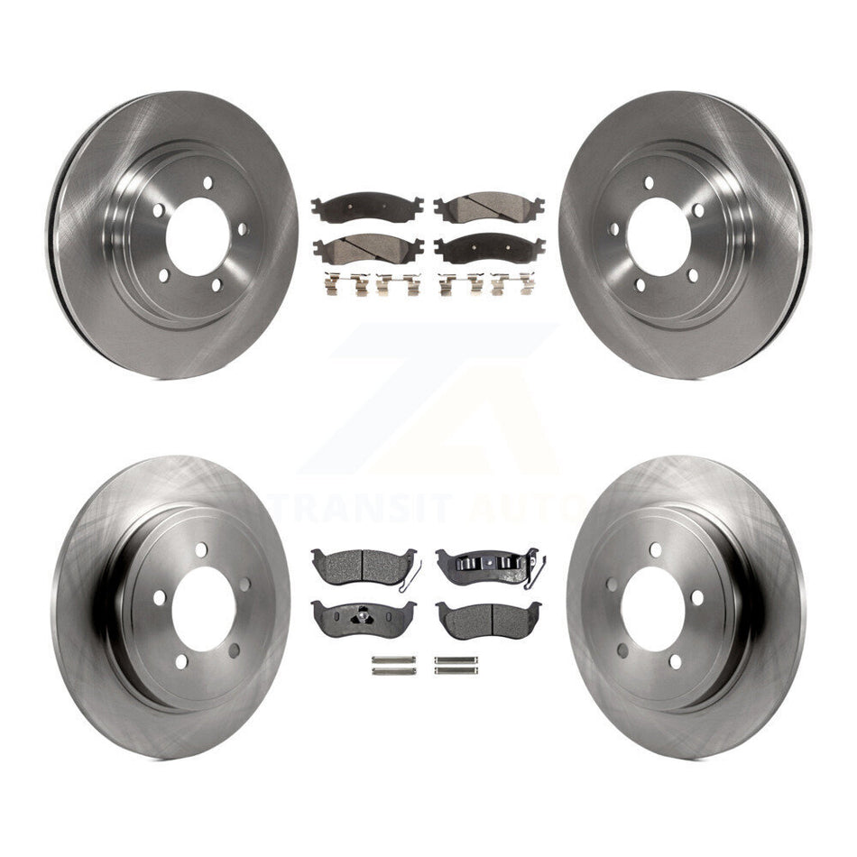 Front Rear Disc Brake Rotors And Semi-Metallic Pads Kit For Ford Explorer Sport Trac Mercury Mountaineer K8F-100885