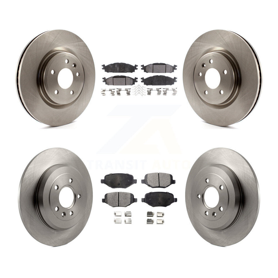 Front Rear Disc Brake Rotors And Semi-Metallic Pads Kit For Ford Explorer Taurus Flex Lincoln MKT MKS K8F-100901