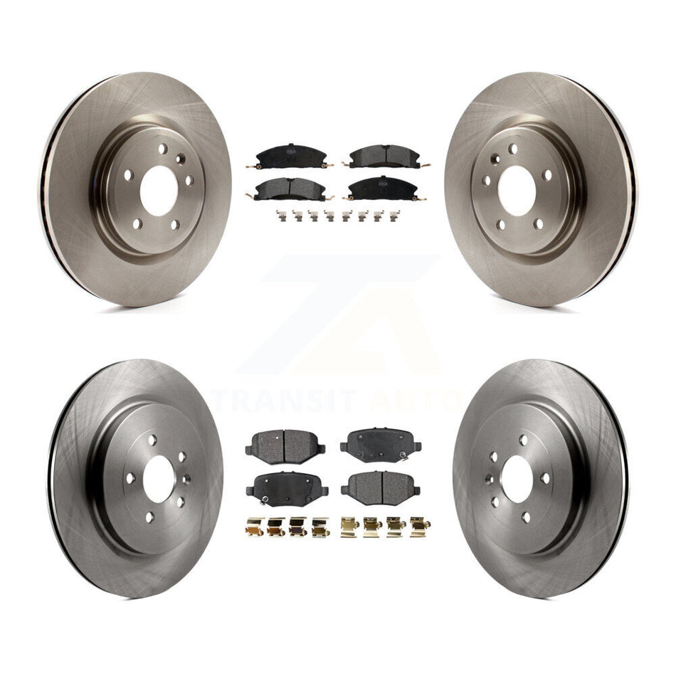 Front Rear Disc Brake Rotors And Semi-Metallic Pads Kit For 2013 Ford Explorer Sport With Heavy Duty Brakes K8F-100903