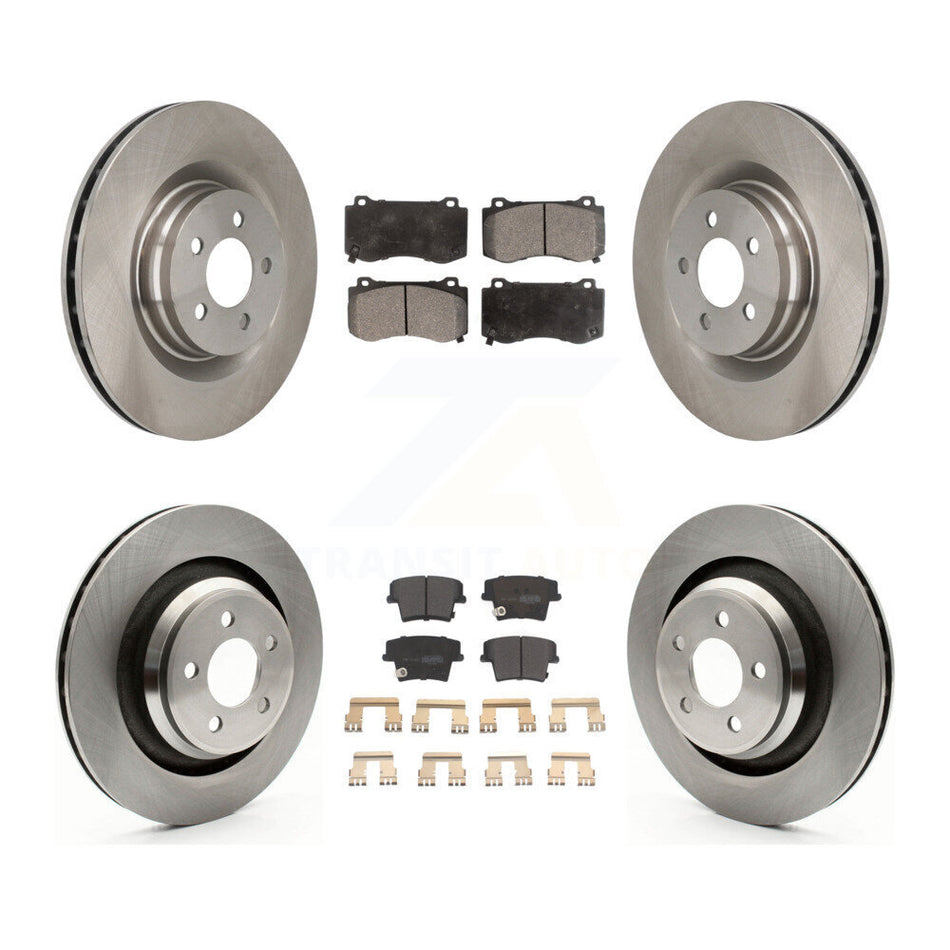 Front Rear Disc Brake Rotors And Semi-Metallic Pads Kit For 2015 Dodge Charger R T Scat Pack with 6.4L K8F-100961