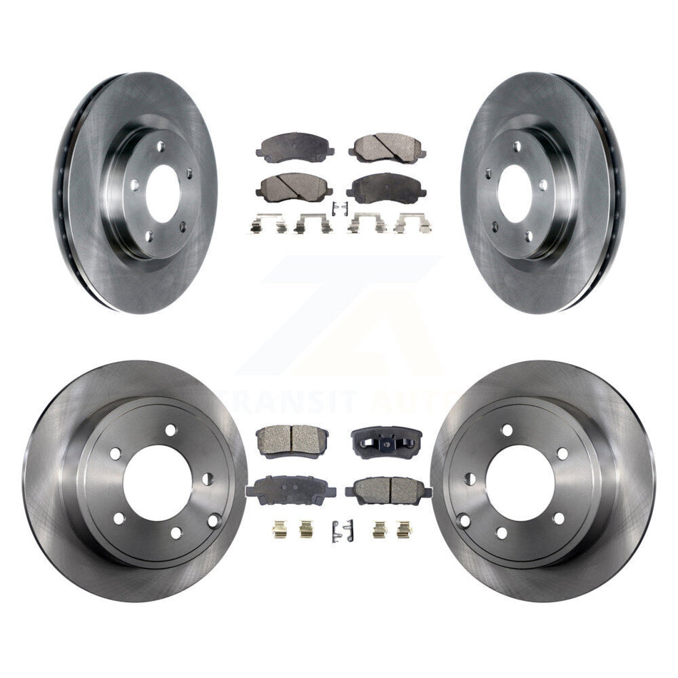 Front Rear Disc Brake Rotors And Semi-Metallic Pads Kit For Jeep Patriot Dodge Compass Caliber Chrysler Avenger Sebring 200 K8F-100966