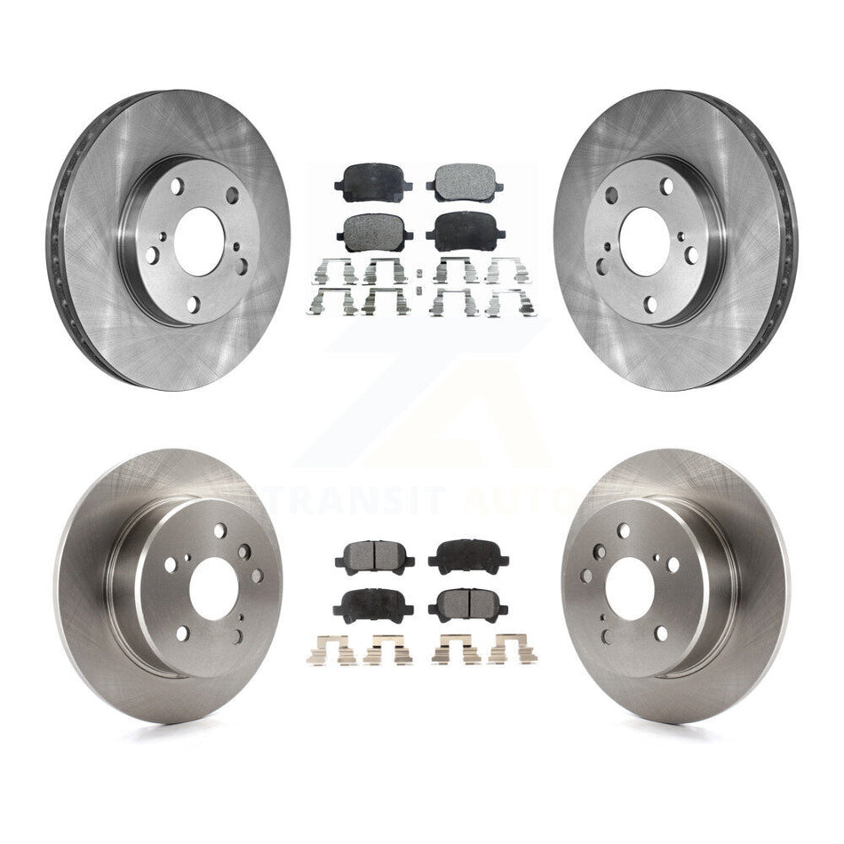 Front Rear Disc Brake Rotors And Semi-Metallic Pads Kit For 2000-2004 Toyota Avalon K8F-101015