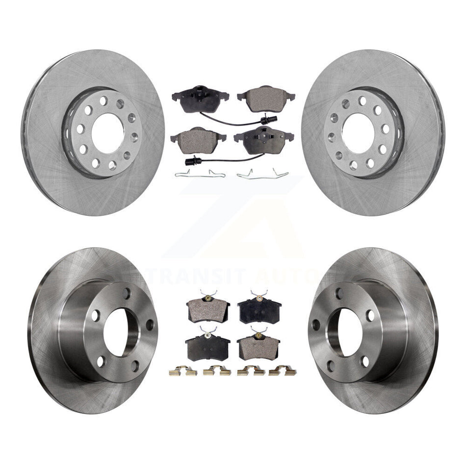 Front Rear Disc Brake Rotors And Semi-Metallic Pads Kit For Volkswagen Passat K8F-101026